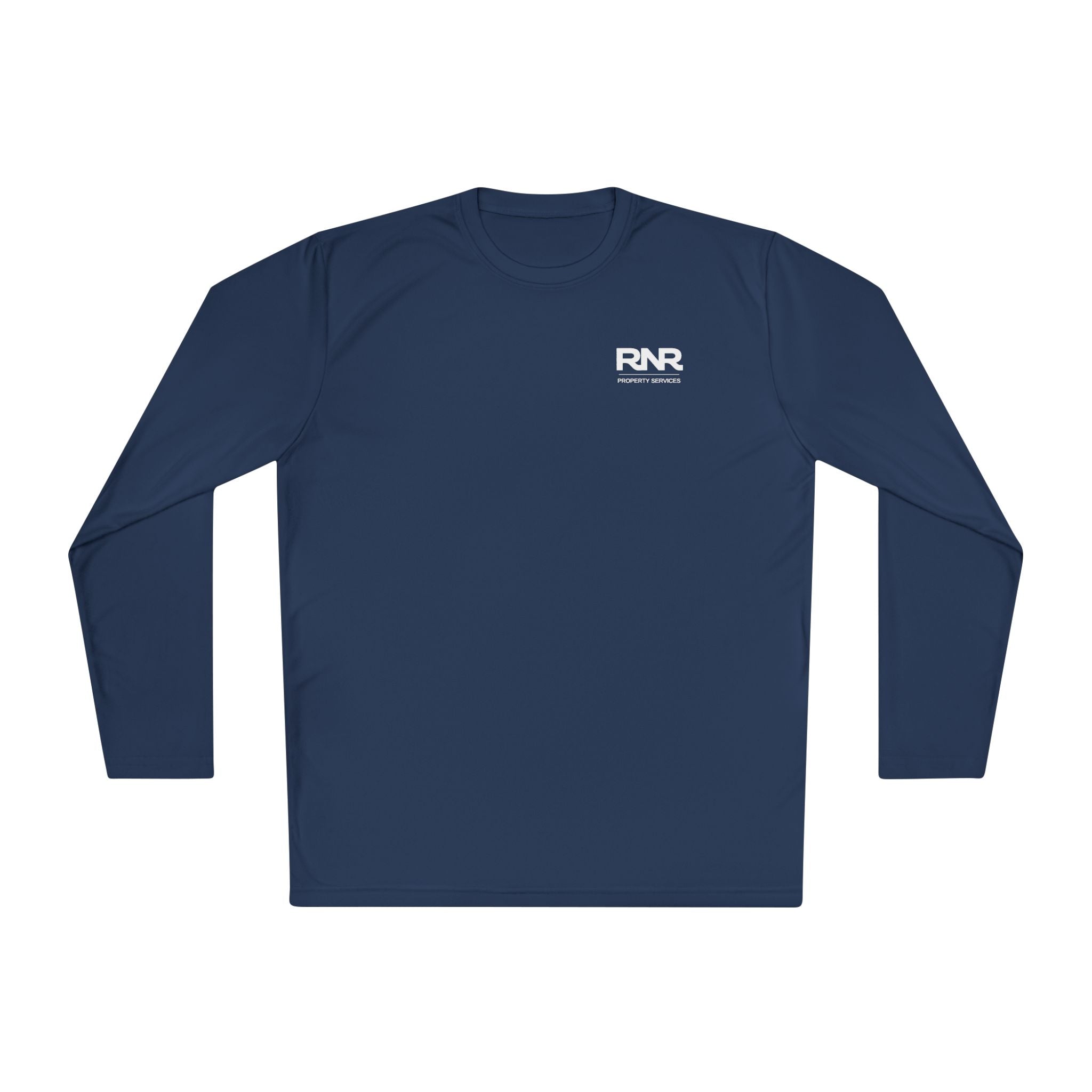 RNR Performance Long Sleeve Tee — Minimal Chest Logo Lightweight Shirt