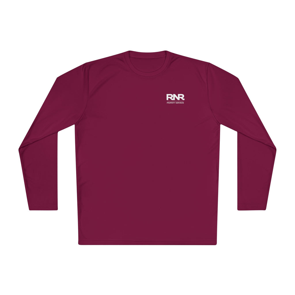 RNR Performance Long Sleeve Tee — Minimal Chest Logo Lightweight Shirt