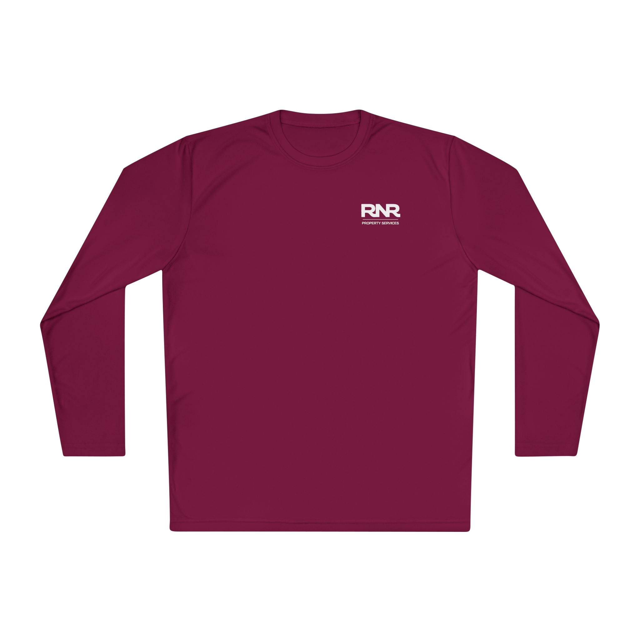 RNR Performance Long Sleeve Tee — Minimal Chest Logo Lightweight Shirt