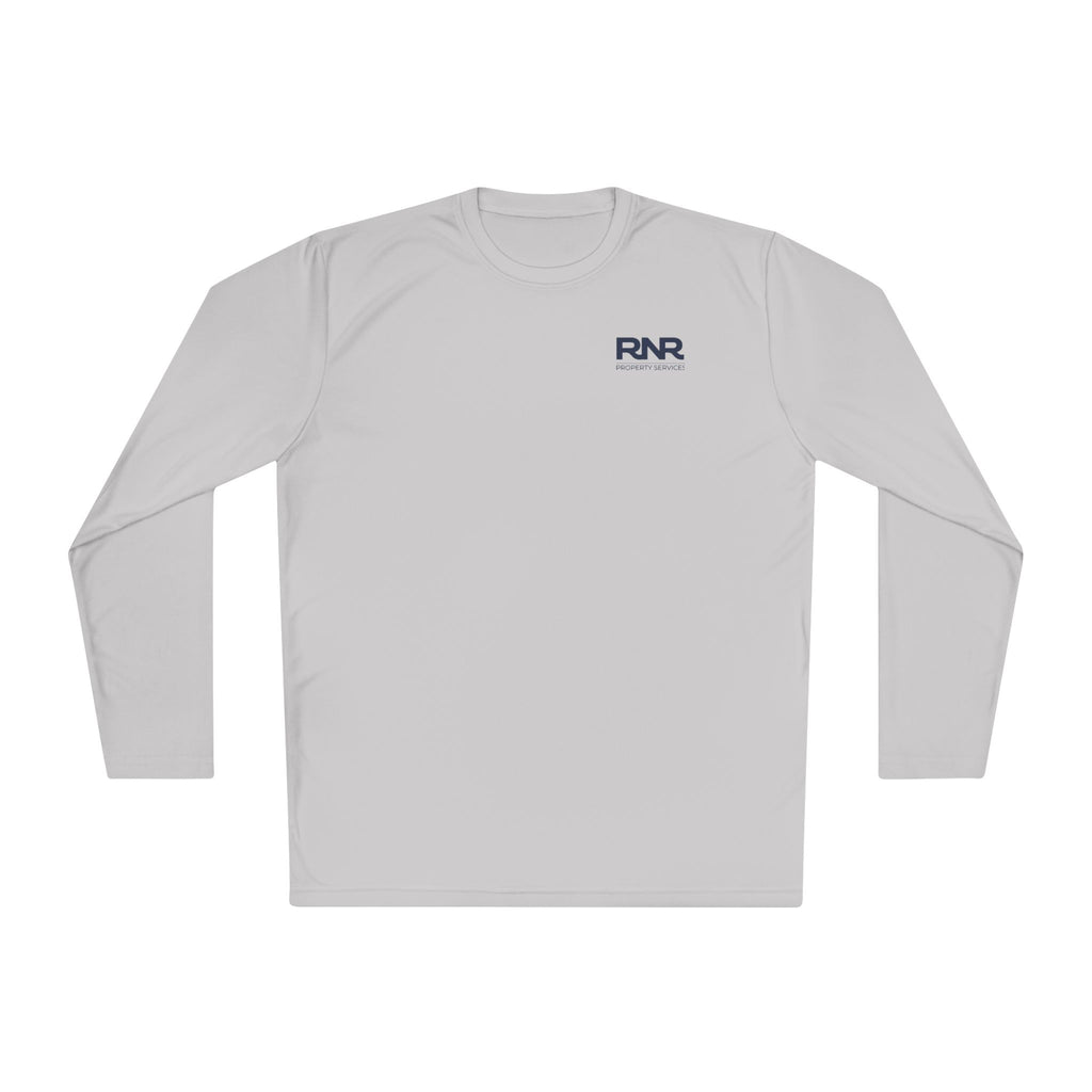 RNR Performance Long Sleeve Tee — Minimal Chest Logo Lightweight Shirt
