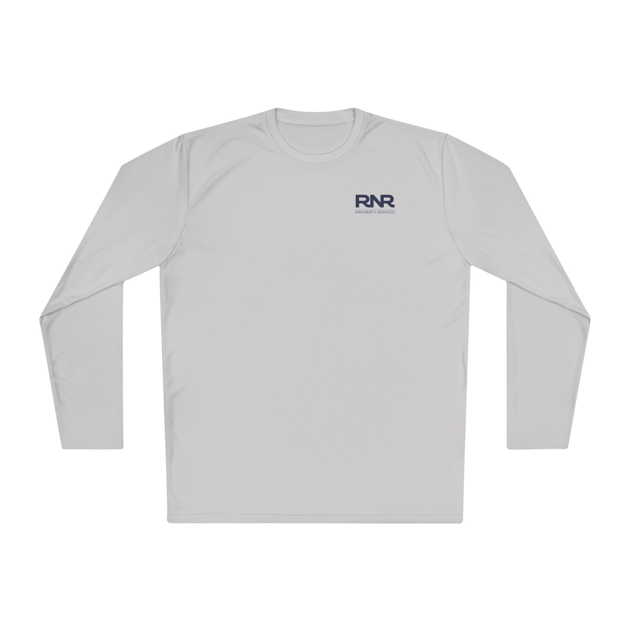 RNR Performance Long Sleeve Tee — Minimal Chest Logo Lightweight Shirt