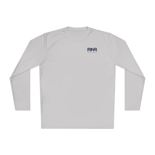 RNR Performance Long Sleeve Tee — Minimal Chest Logo Lightweight Shirt